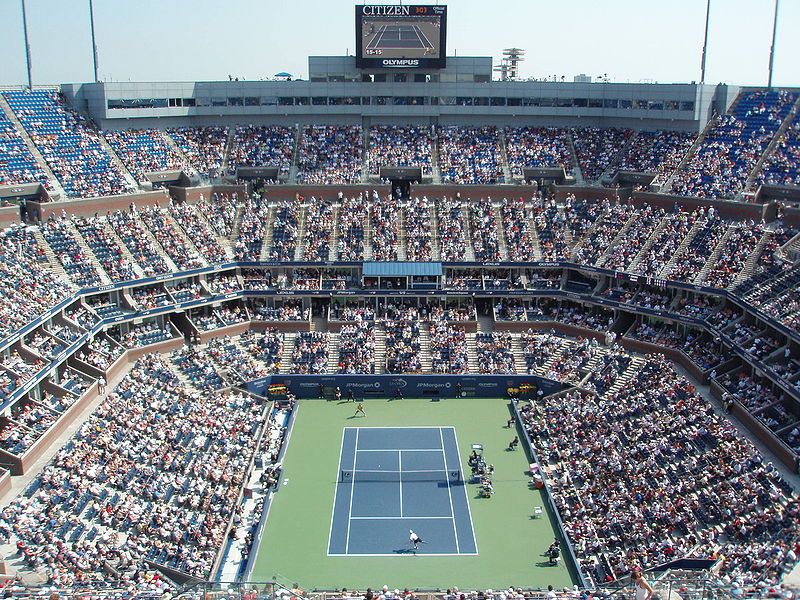 Interior Of Arthur Ashe Stadium During 2007 US Open