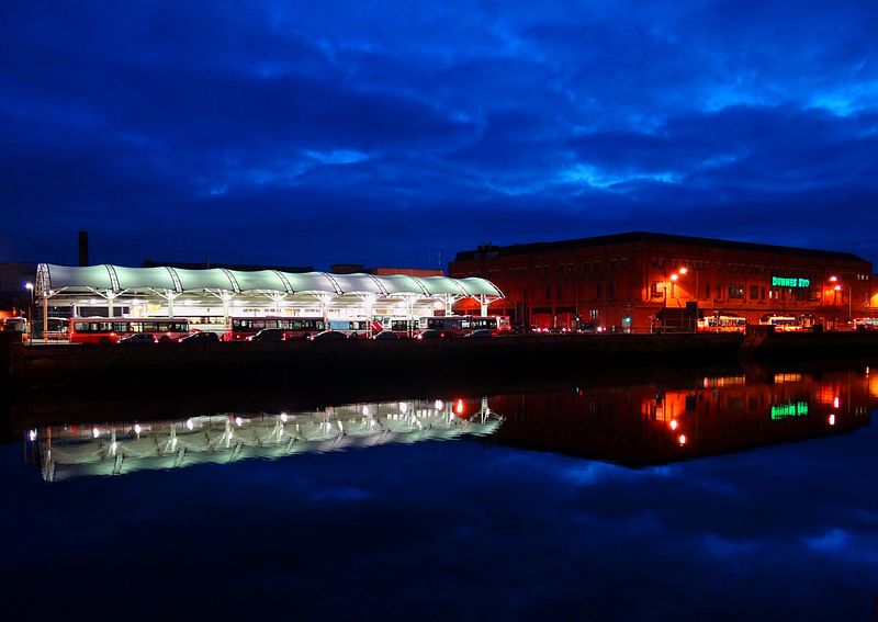 The Cork city bus terminal at Parnell Place in the city centre.
