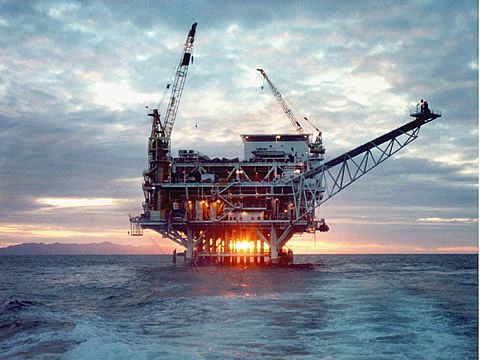 Platform Gail, Sockeye Offshore Oil Field, near Santa Barbara, Southern California.