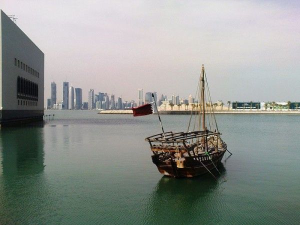 Qatari flag in Doha