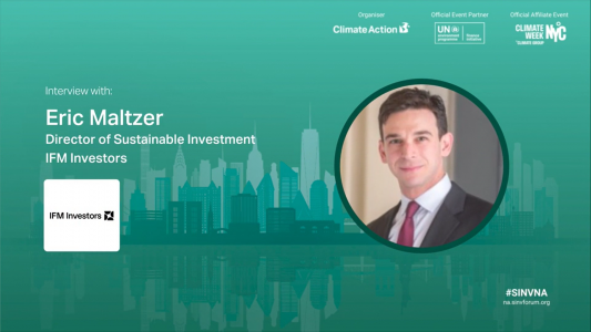 Interview with Eric Maltzer at IFM Investors - Climate Action