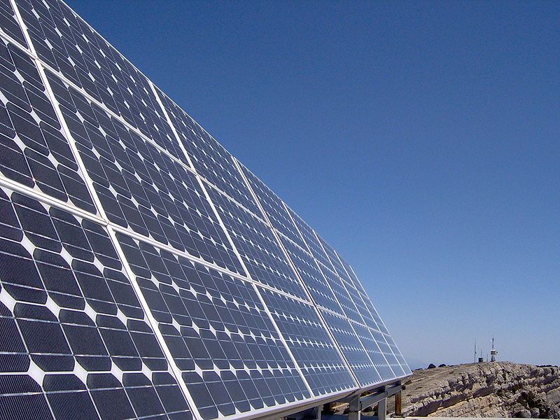 Solar panels in Zaragoza, Spain