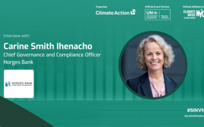 Interview with Carine Smith Ihenacho, Norges Bank Investment Management  #SINVNA23