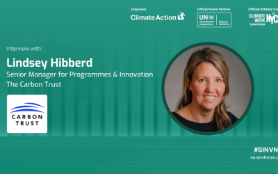 Interview with Lindsey Hibberd, The Carbon Trust #SINVNA23
