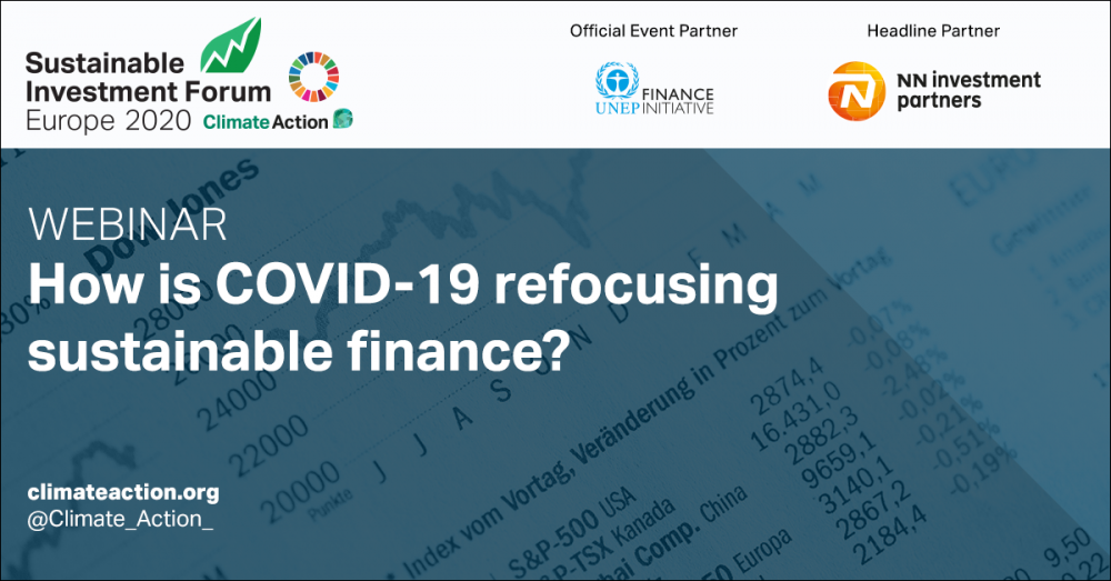How is COVID-19 refocusing sustainable finance?