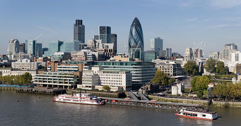 The City of London skyline form London City Hall.