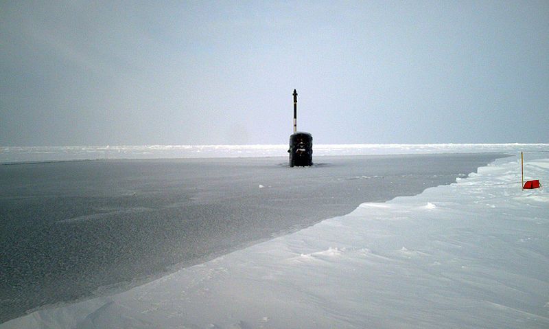 HMS Tireless, one of Britains nuclear submarines on patrol in the Arctic