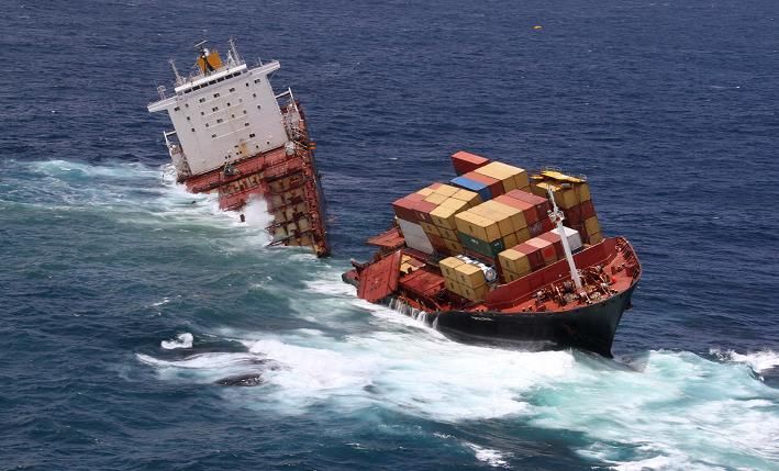 The container ship responsible for New Zealand's worst ever maritime disaster has split in two.